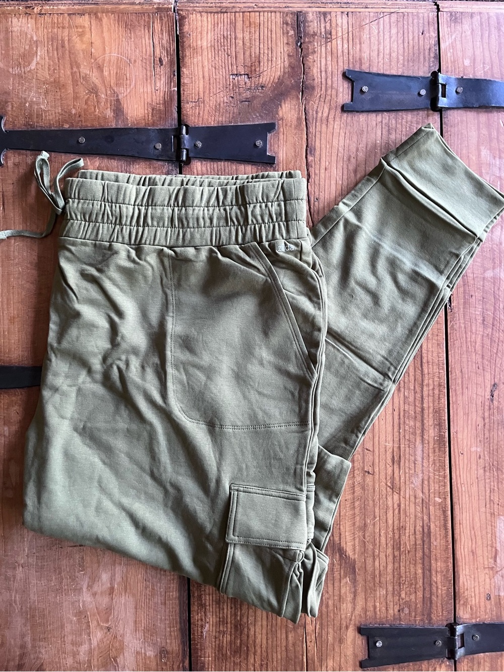 zuda Olive Green Track Jogger Pants‎